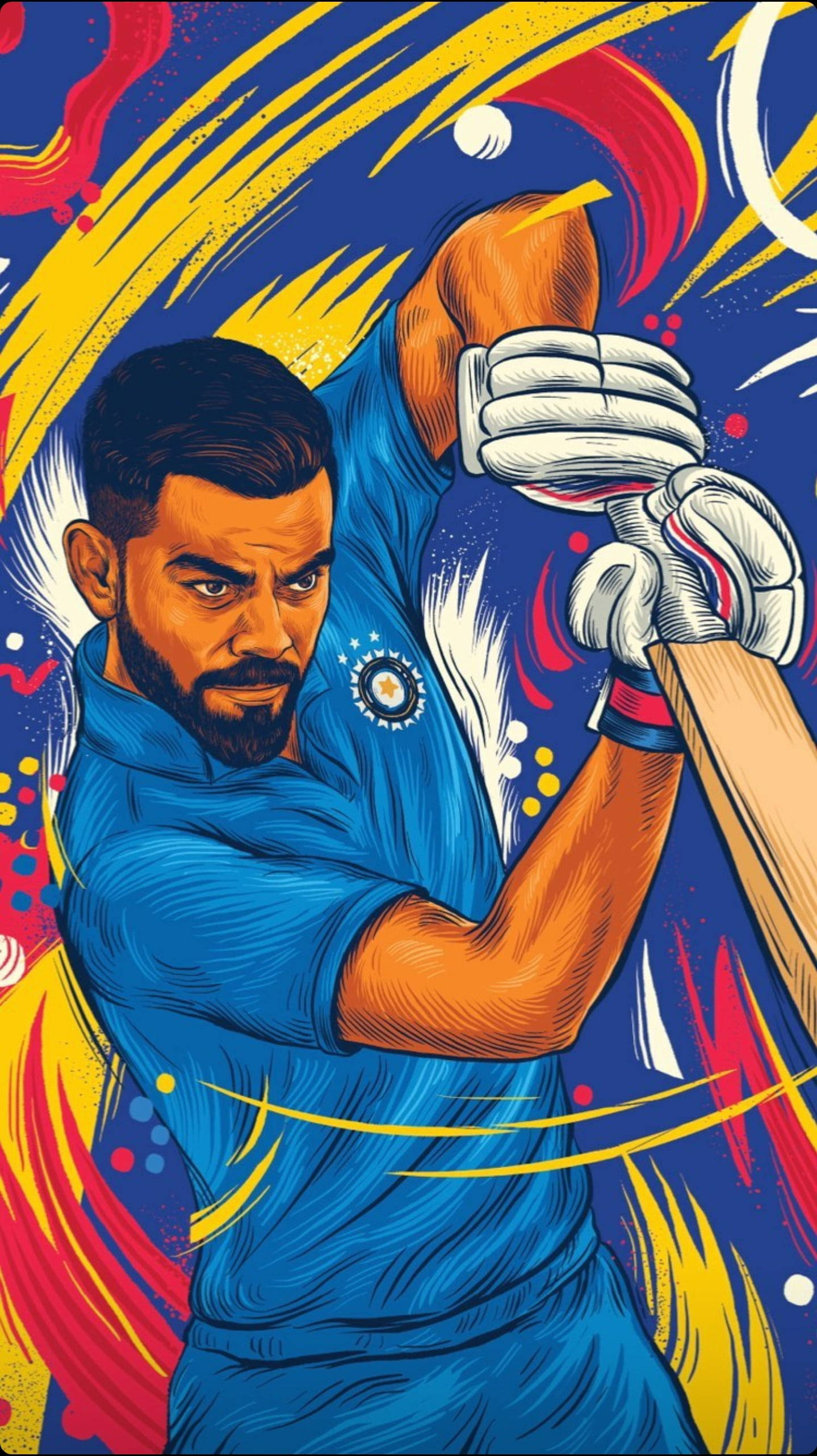 Cartoon Cricket 4K Wallpaper