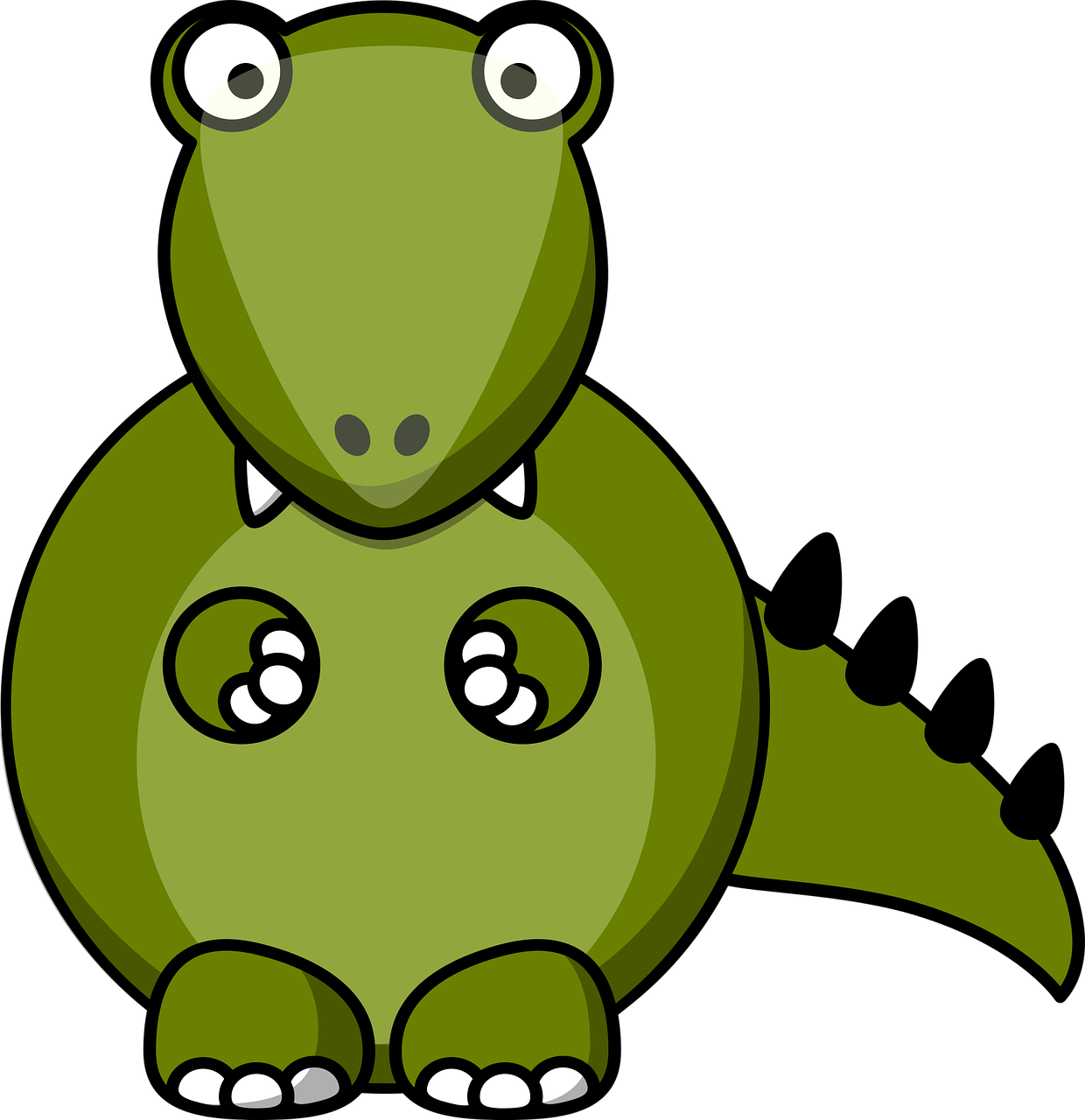 Cartoon Crocodile Illustration PNG