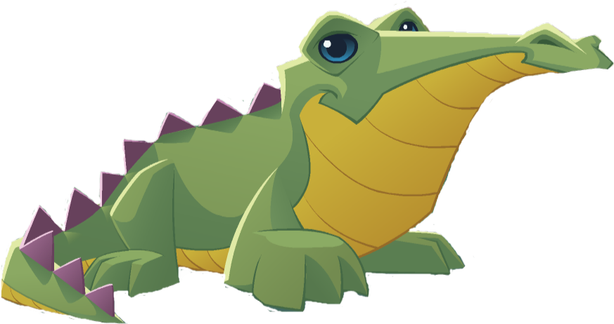 Cartoon Crocodile Smiling PNG