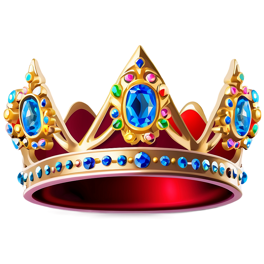 Cartoon Crown With Jewels Png 70 PNG