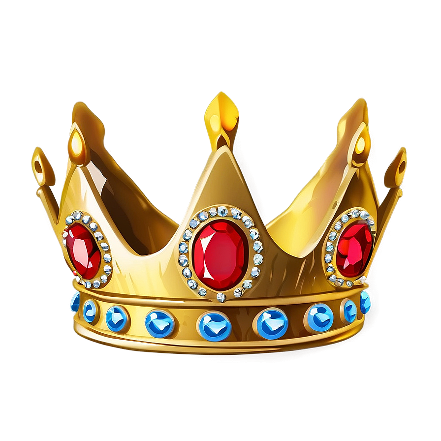 Cartoon Crown With Jewels Png Mlx21 PNG