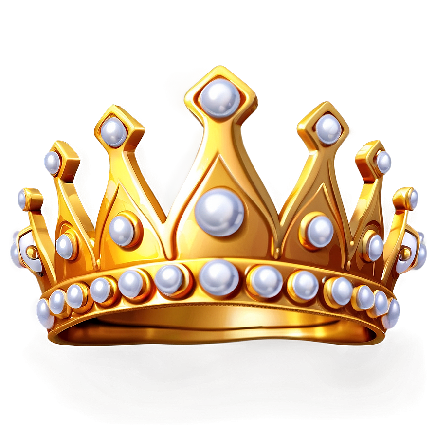 Cartoon Crown With Pearls Png 87 PNG