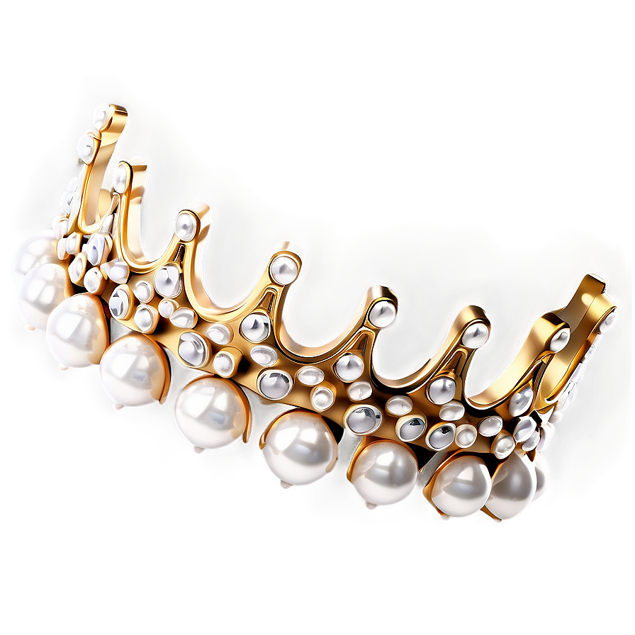 Cartoon Crown With Pearls Png Bfh PNG