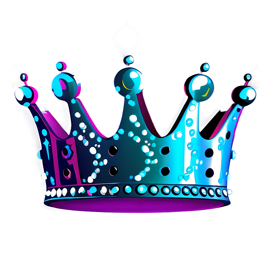 Cartoon Crown With Sparkles Png 06132024 PNG