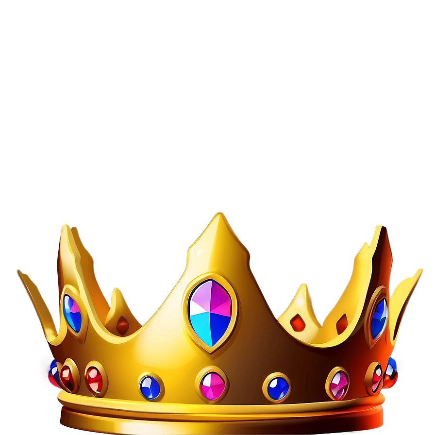 Cartoon Crown With Stars Png 06132024 PNG