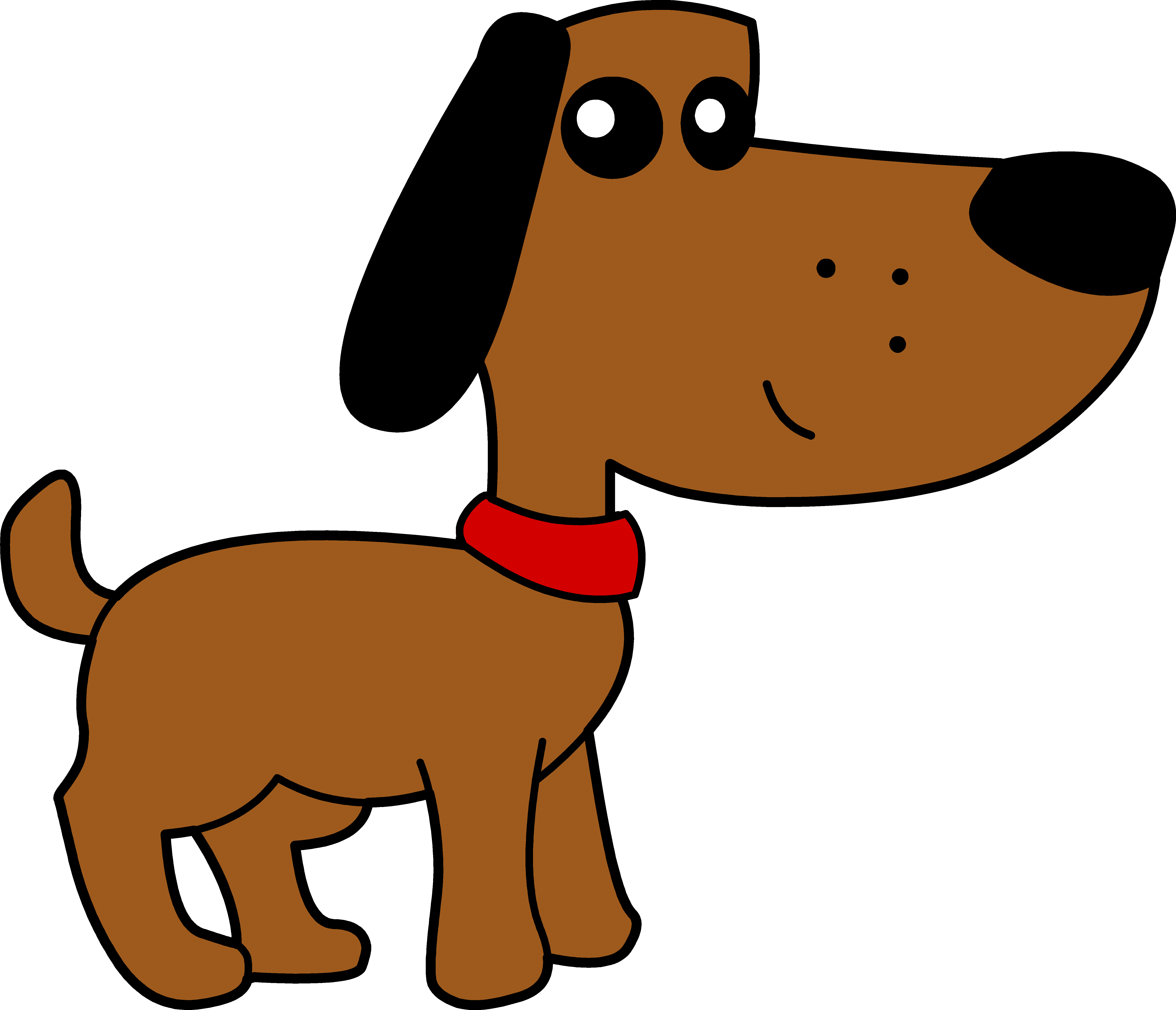 Cartoon Dachshund Dog Illustration PNG