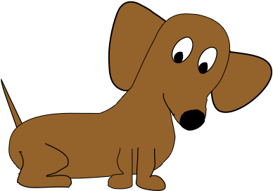 Cartoon Dachshund Illustration PNG