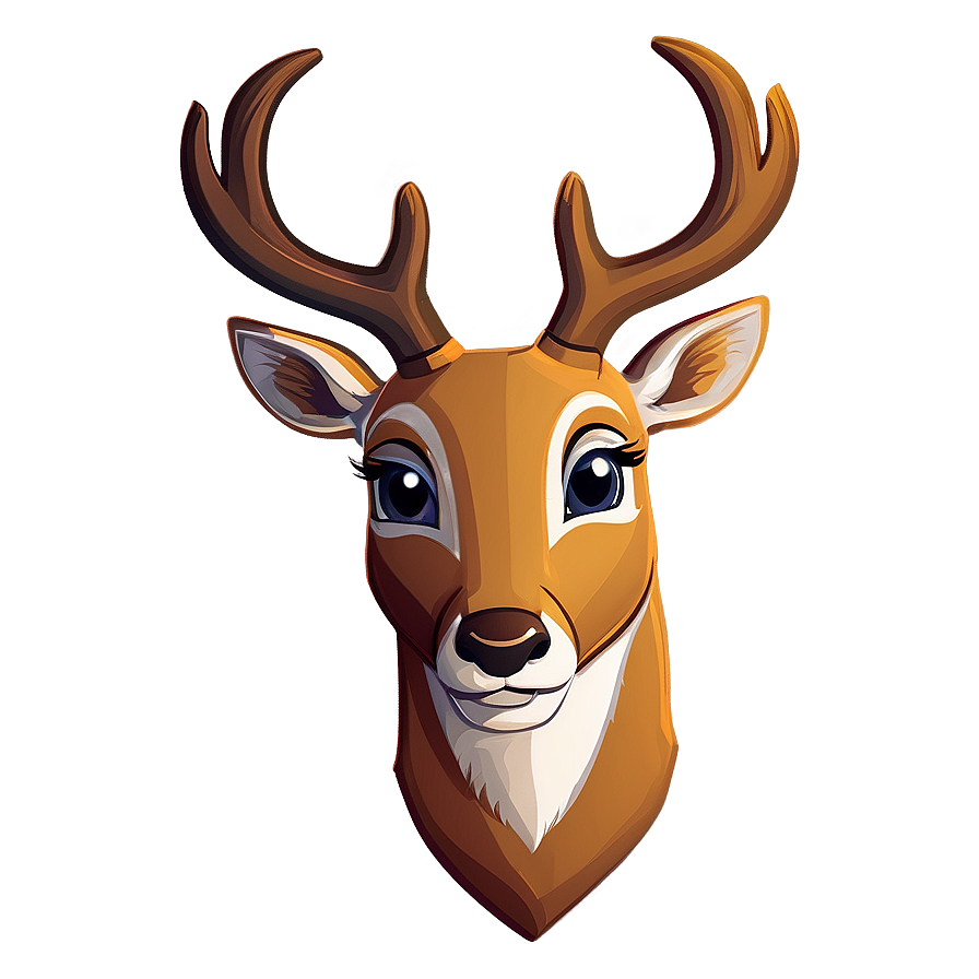 Cartoon Deer Head Character Png Yax92 PNG