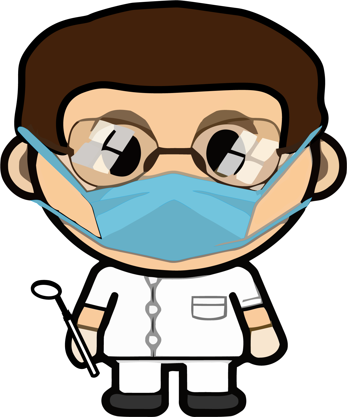 Download Cartoon Dentist Character.png | Wallpapers.com