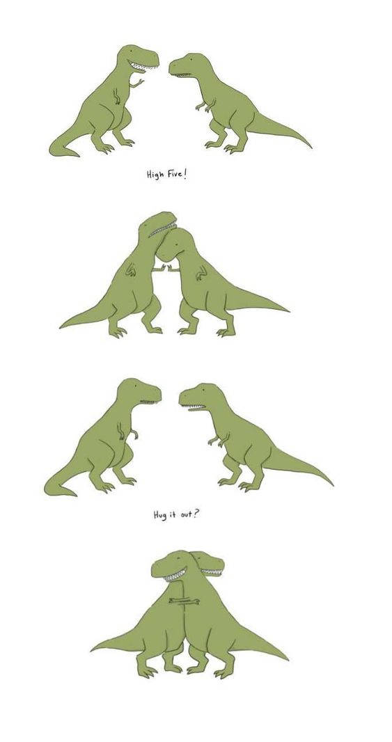 En række tegninger af en dinosaue i forskellige stillinger Wallpaper
