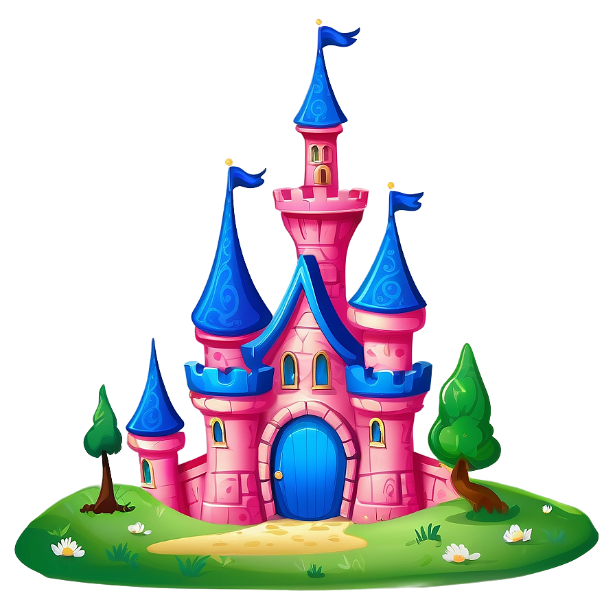 Cartoon Disney Castle Design Png Pps43 PNG
