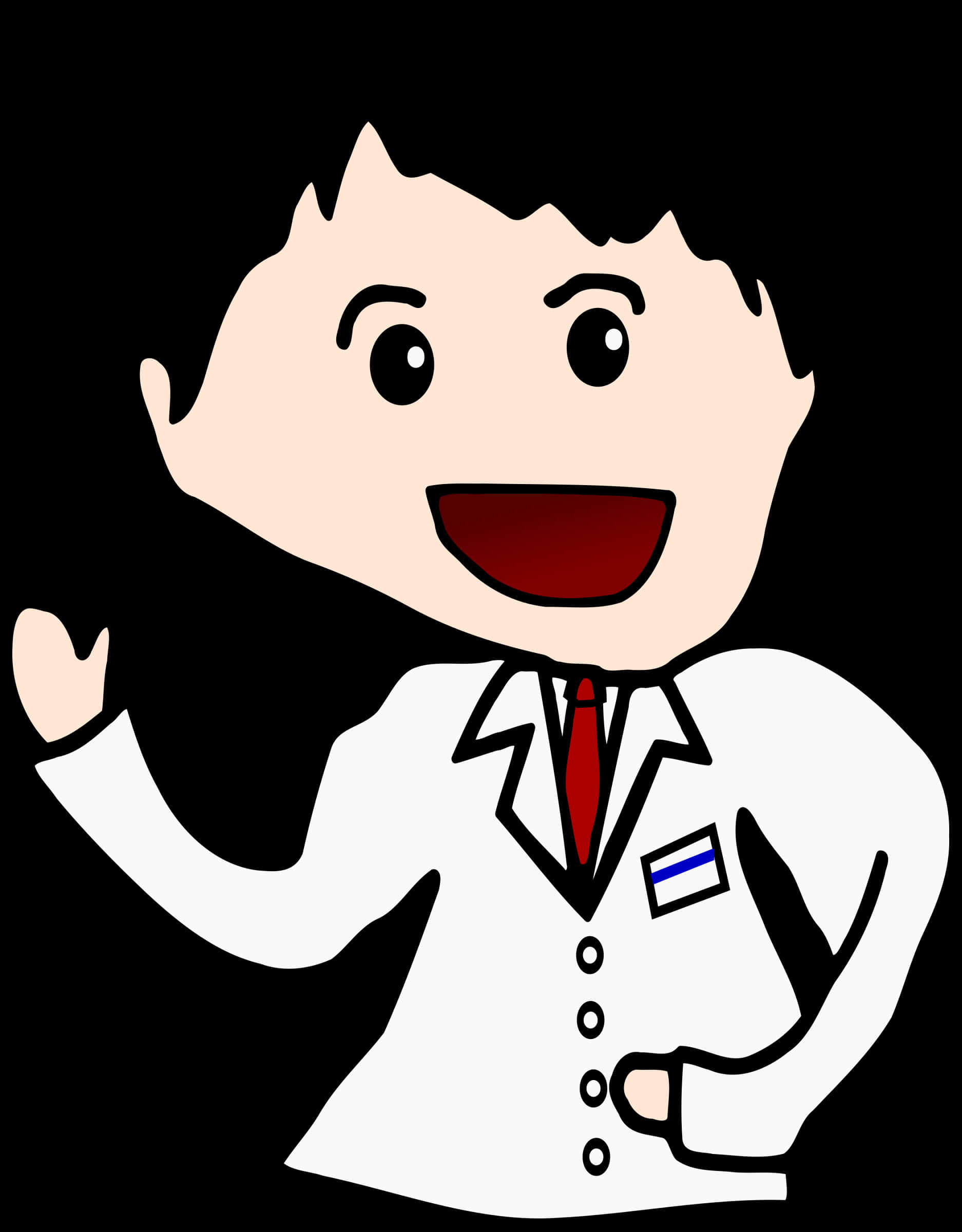 Cartoon Doctor Greeting PNG