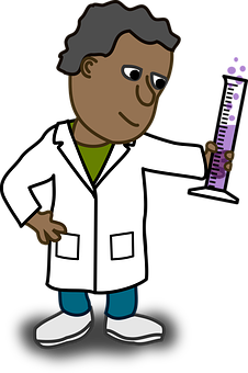 Cartoon Doctor Holding Syringe PNG