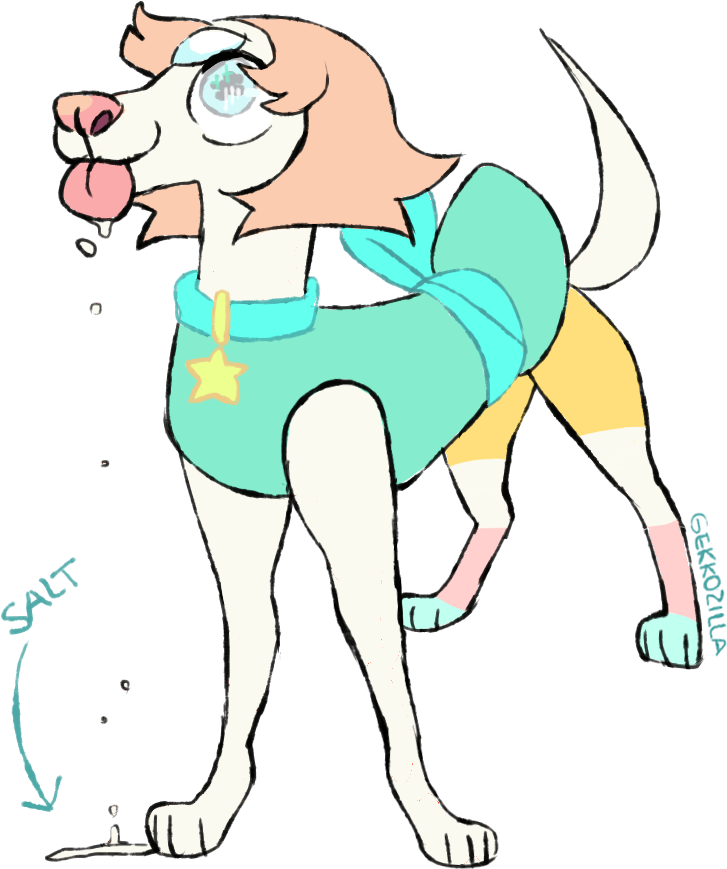 Cartoon Dog Drooling PNG