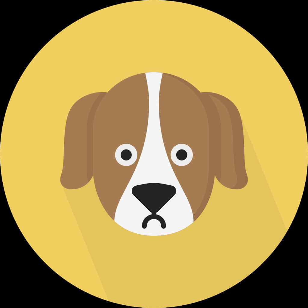 Cartoon Dog Face Icon PNG