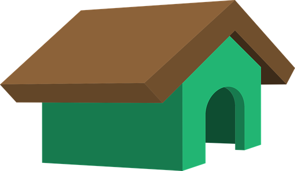 Cartoon Dog House Graphic PNG
