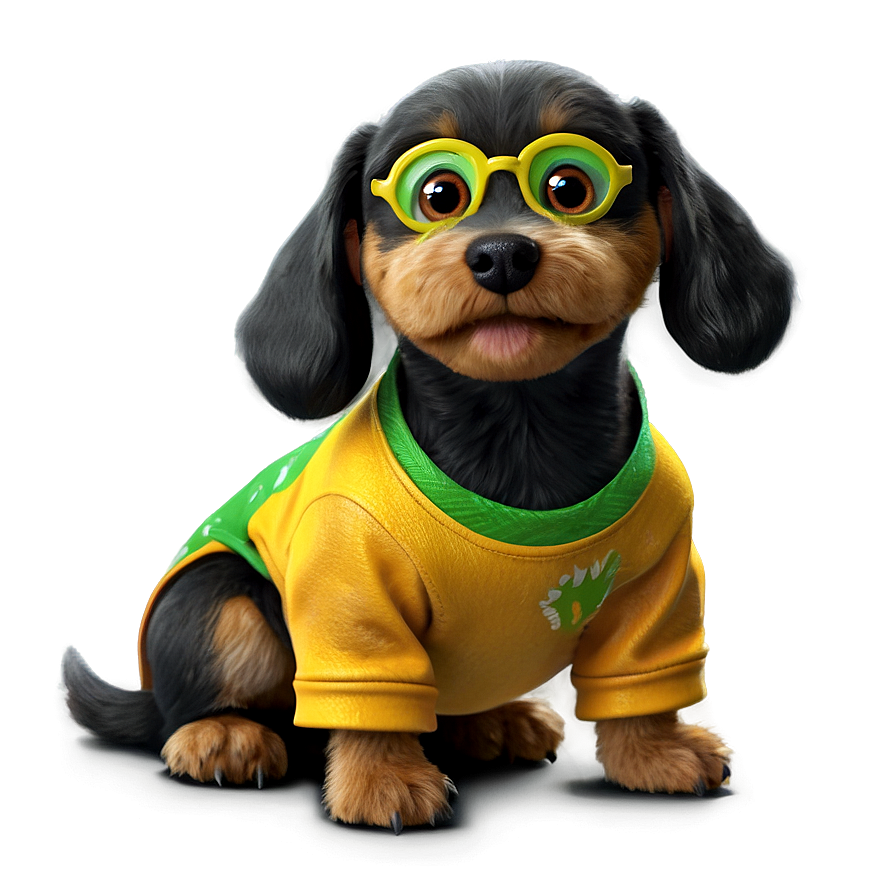 Cartoon Dog In Clothes Png Cjk PNG