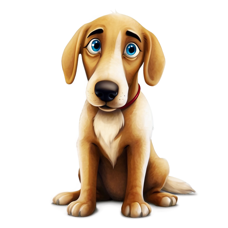 Cartoon Dog Sitting Png Lbe2 PNG