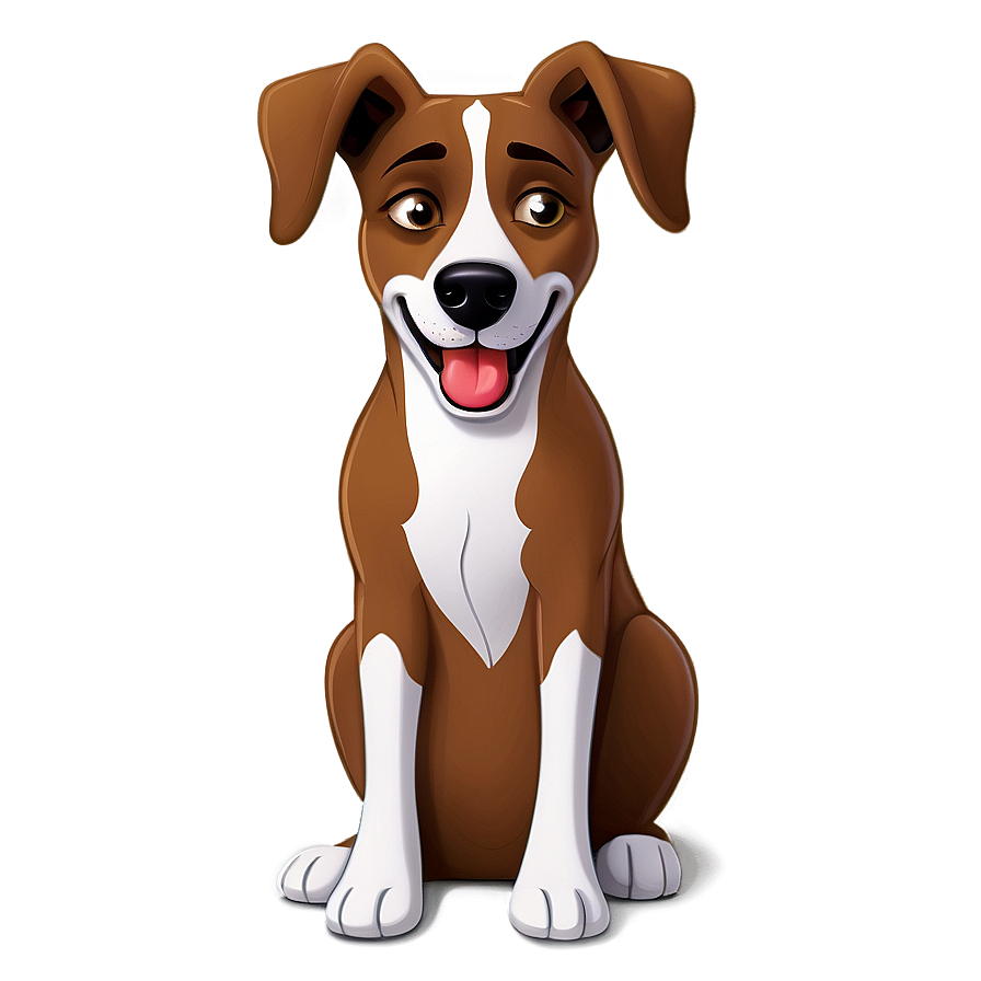 Cartoon Dog Sitting Png Uvq PNG