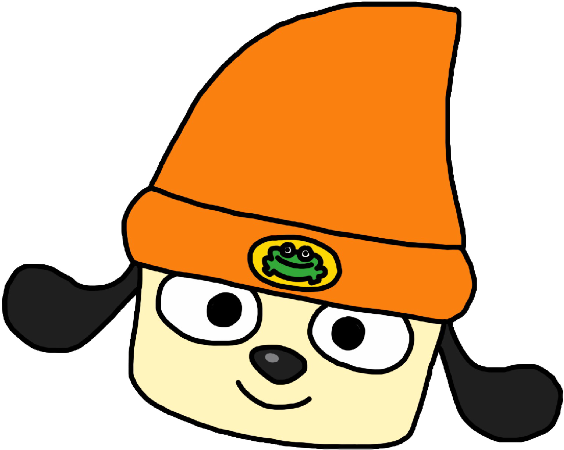 Cartoon Dogin Orange Hat PNG