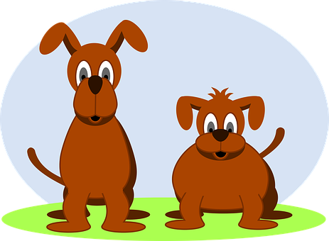 Cartoon Dogs Friends PNG