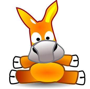 Cartoon Donkey Character PNG