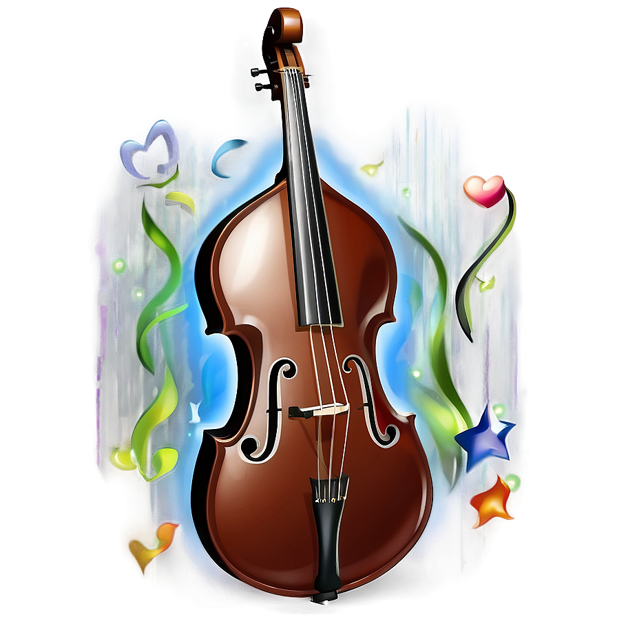 Cartoon Double Bass Png 06242024 PNG