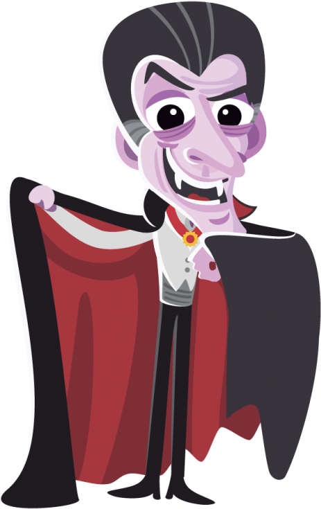 Cartoon Dracula Character PNG