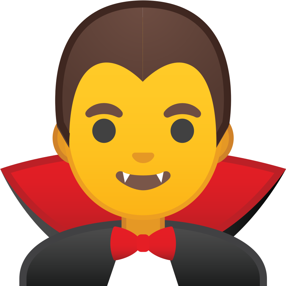 Cartoon Dracula Emoji PNG