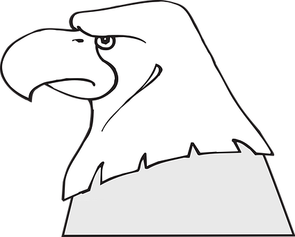 Cartoon_ Eagle_ Profile_ Vector PNG