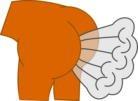 Cartoon Elephant Blowing Air PNG