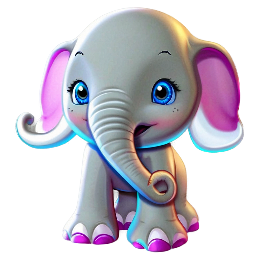 Cartoon Elephant Character Png Bji PNG