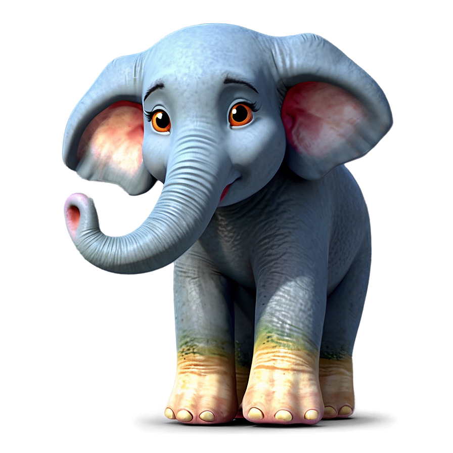 Cartoon Elephant Character Png Opn PNG