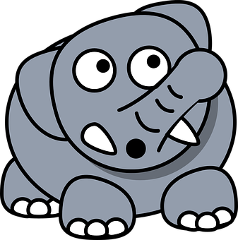 Cartoon_ Elephant_ Sitting_ Down.png PNG