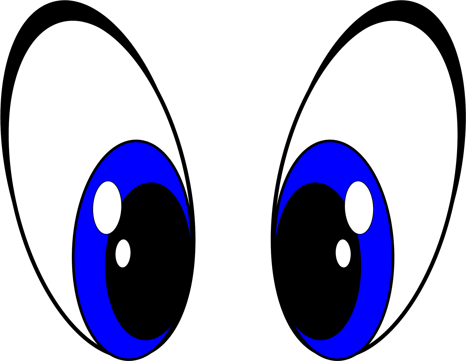 Cartoon Eyes Clipart PNG