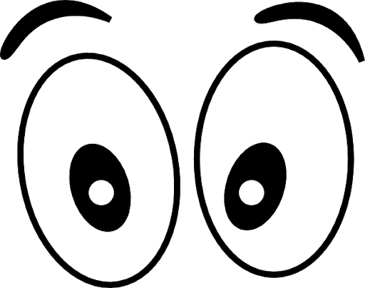 Cartoon Eyes Expression PNG