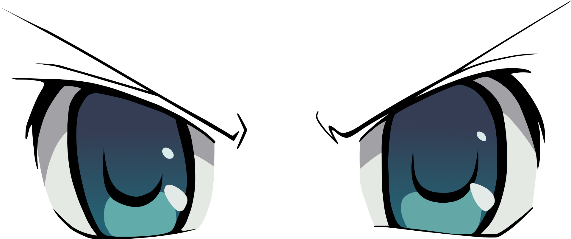 Cartoon Eyes Expression PNG