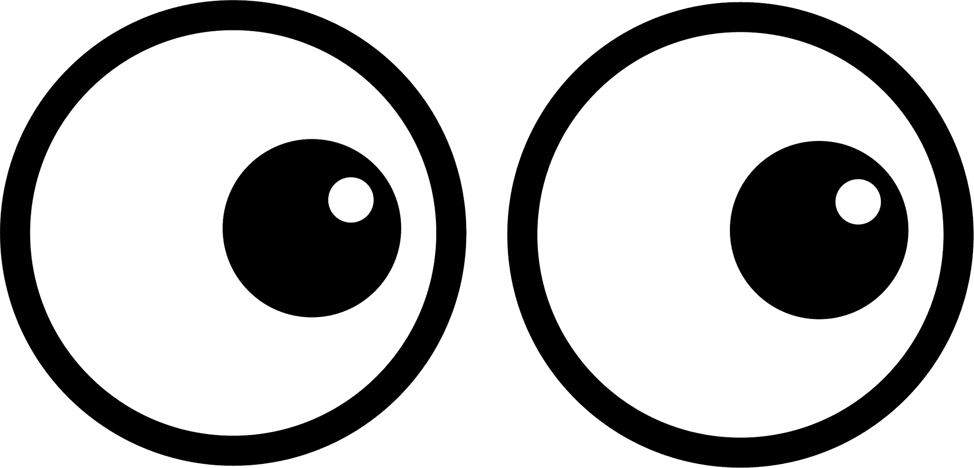 Cartoon Eyes Vector PNG