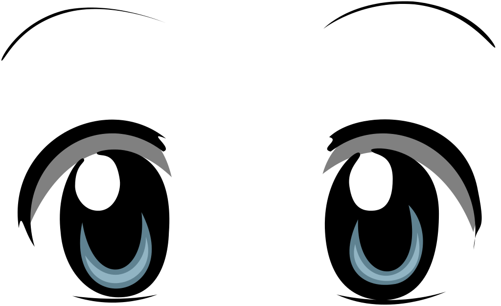 Cartoon Eyes Vector Illustration PNG