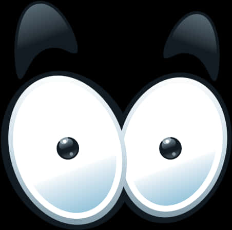 Cartoon_ Eyes_ Vector_ Illustration PNG