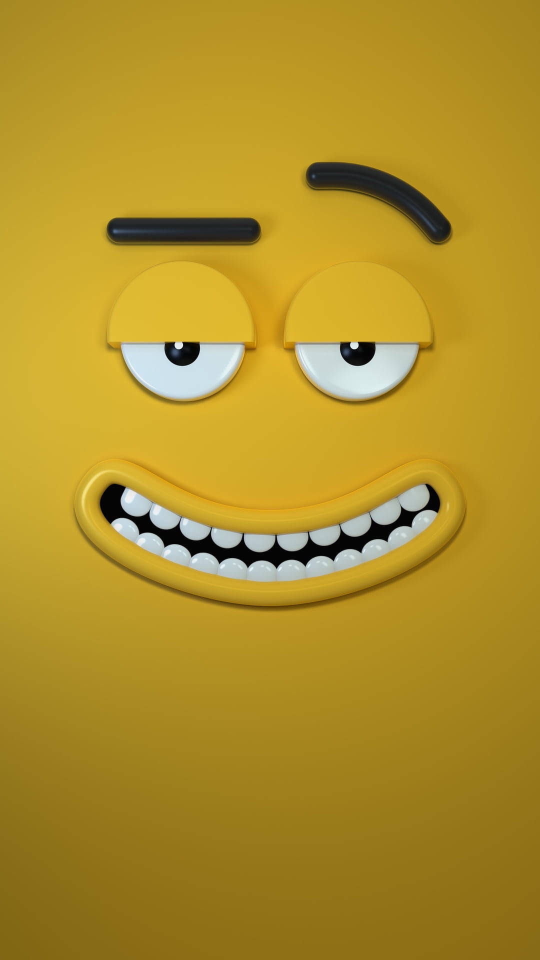 Cartoon Face Yellow Hd Iphone Wallpaper