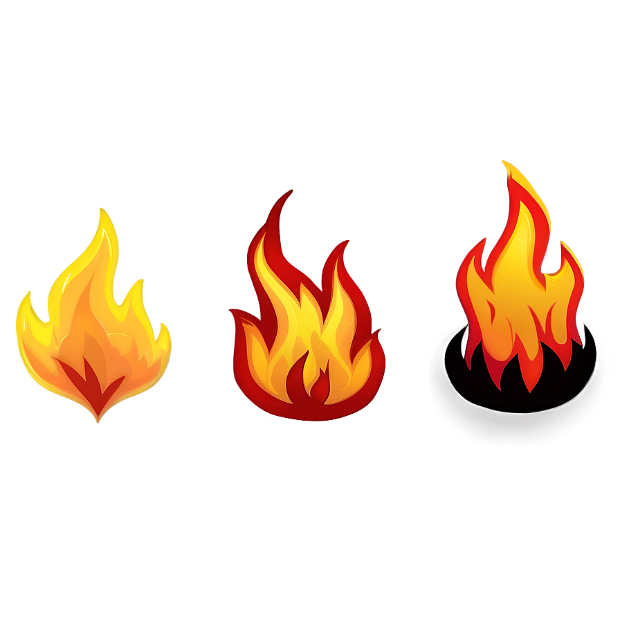 Cartoon Fire C PNG