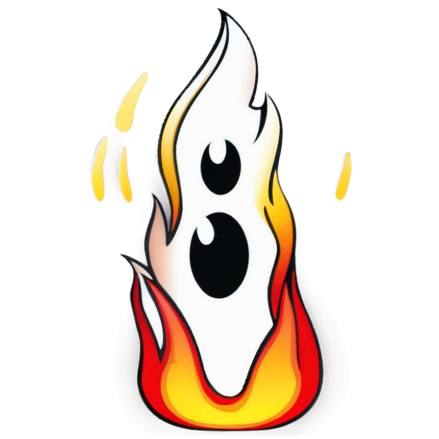 Cartoon Fire Character Png 06212024 PNG