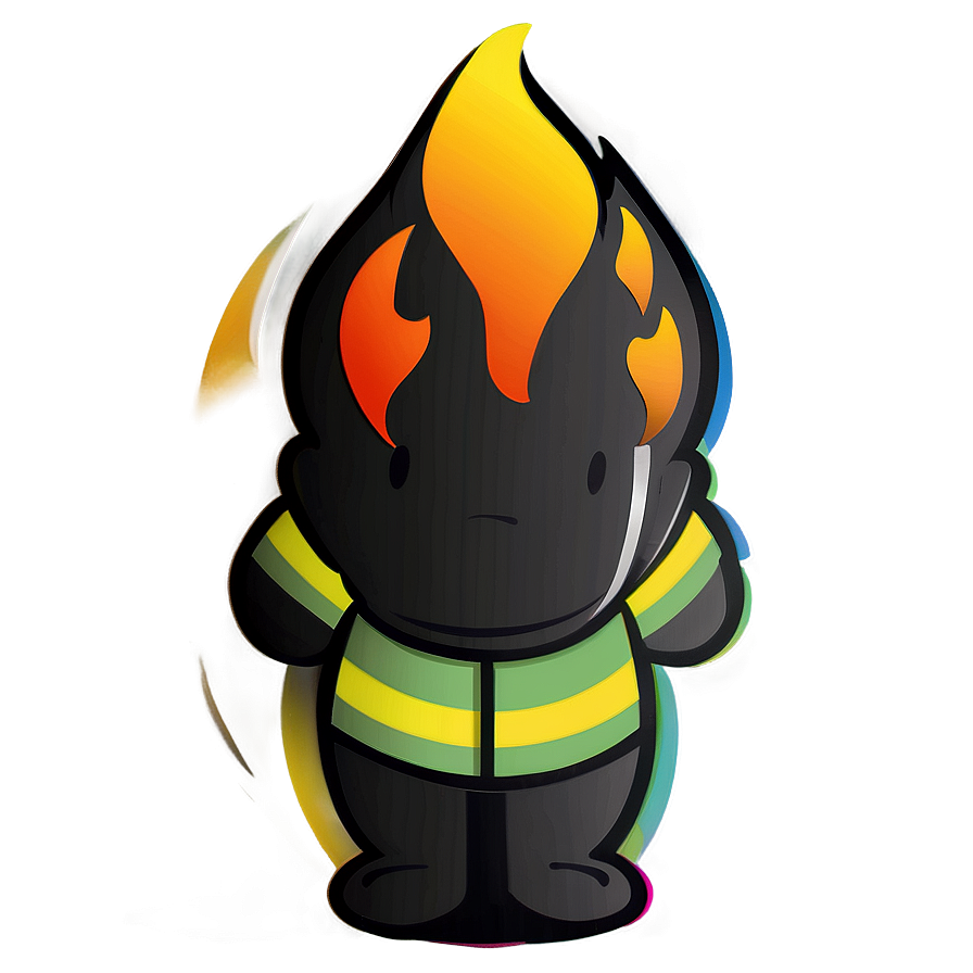 Cartoon Fire Character Png 4 PNG