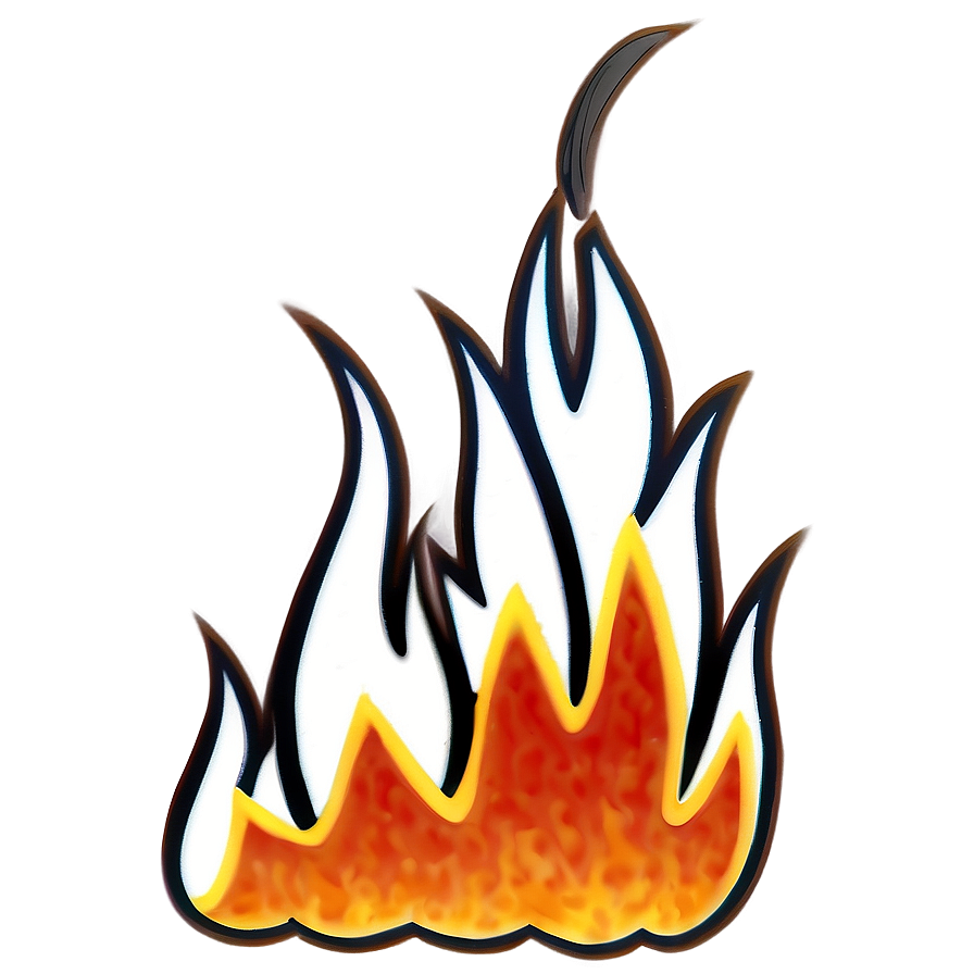 Cartoon Fire D PNG