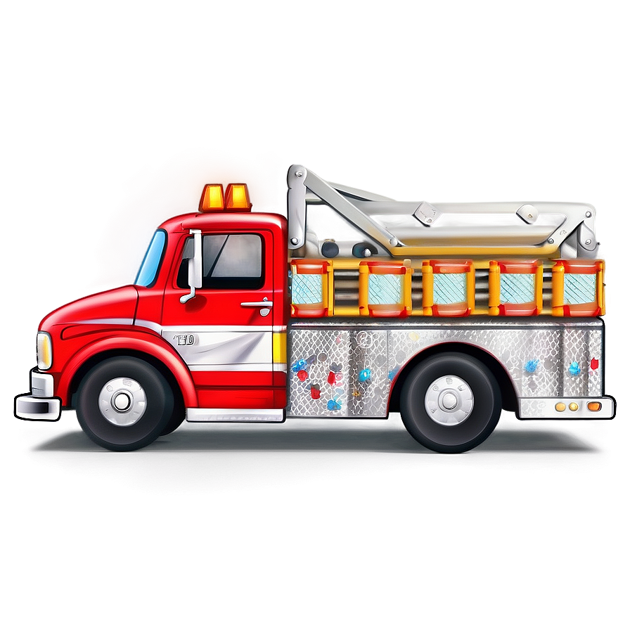 Cartoon Fire Truck Png Rqn PNG