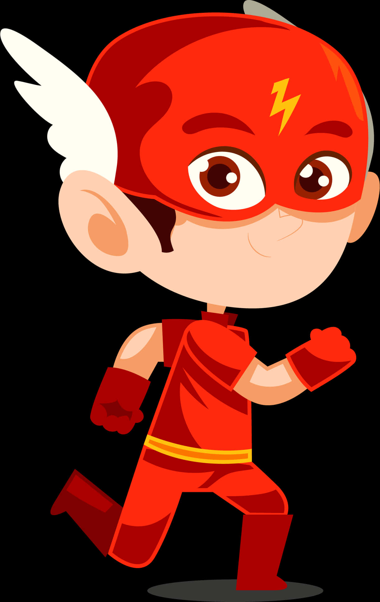 Cartoon Flash Character Running PNG