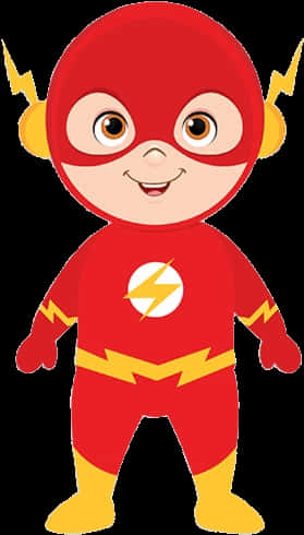 Download Cartoon Flash Costume Character | Wallpapers.com