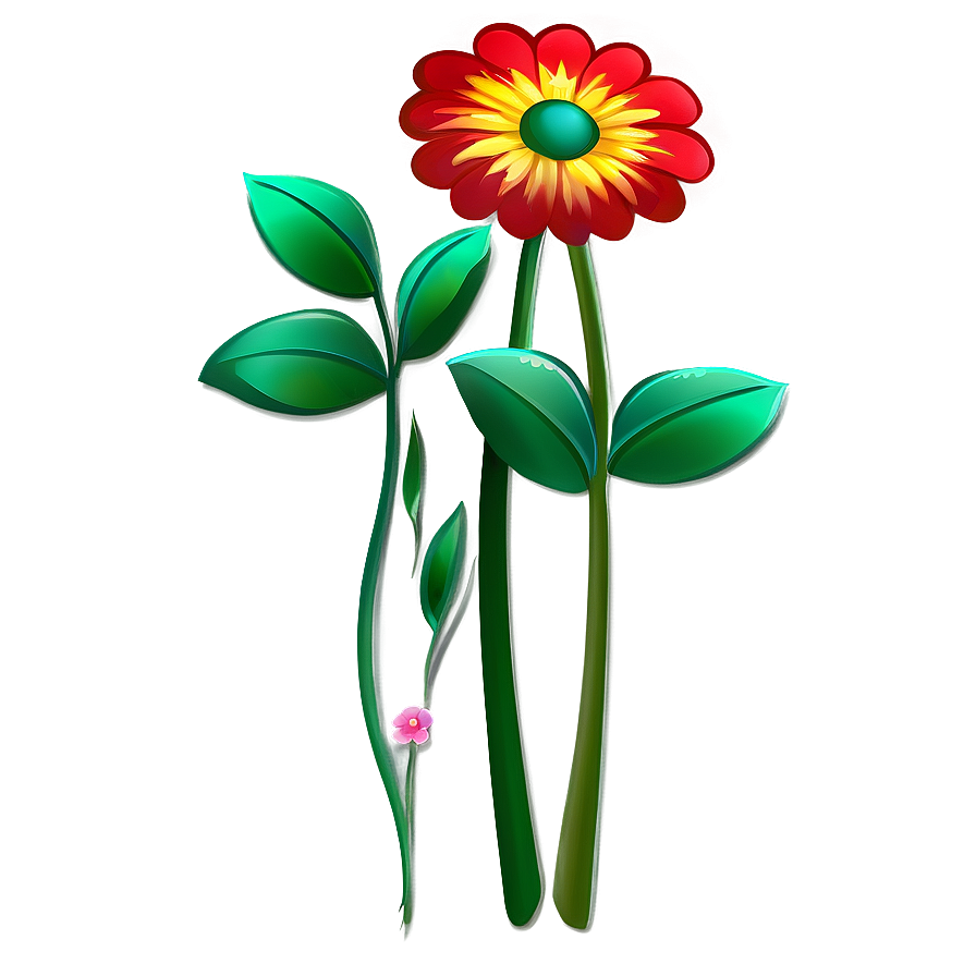 Cartoon Flower Stem Png Fjs PNG