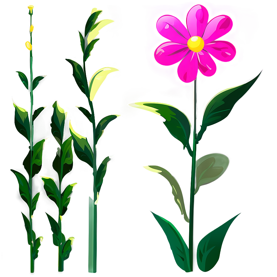 Cartoon Flower Stem Png Pcv PNG